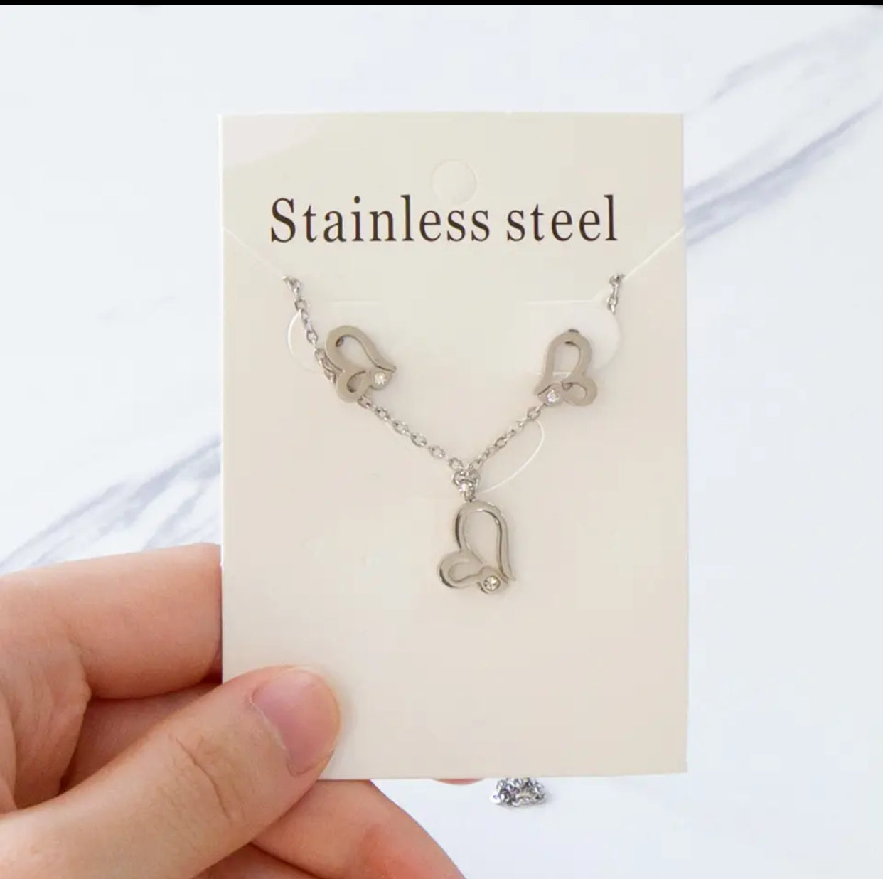 Butterfly Necklace & Earring Set