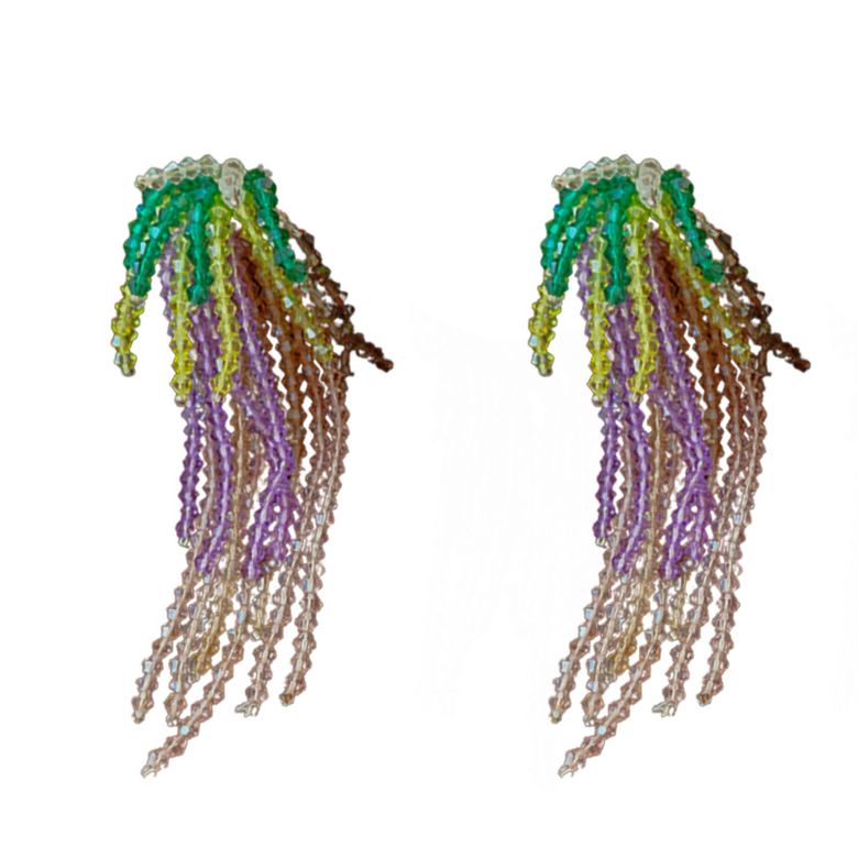 Niagara-Fall Iridescent Earrings