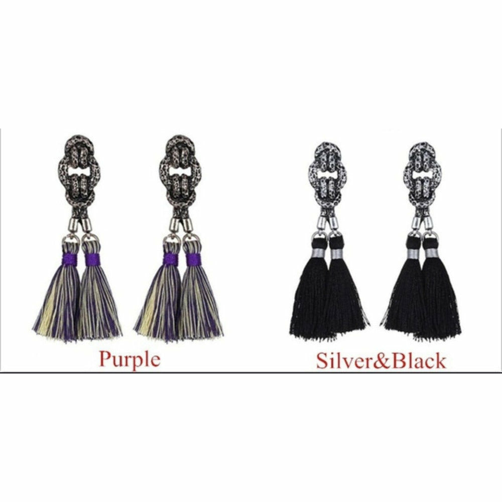 Bohemian Tassle Drop Earrings - Sophistycats Jewelry