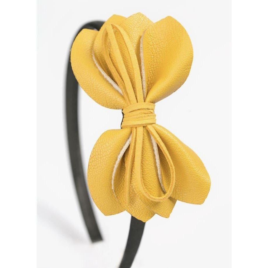 Yellow flower headband