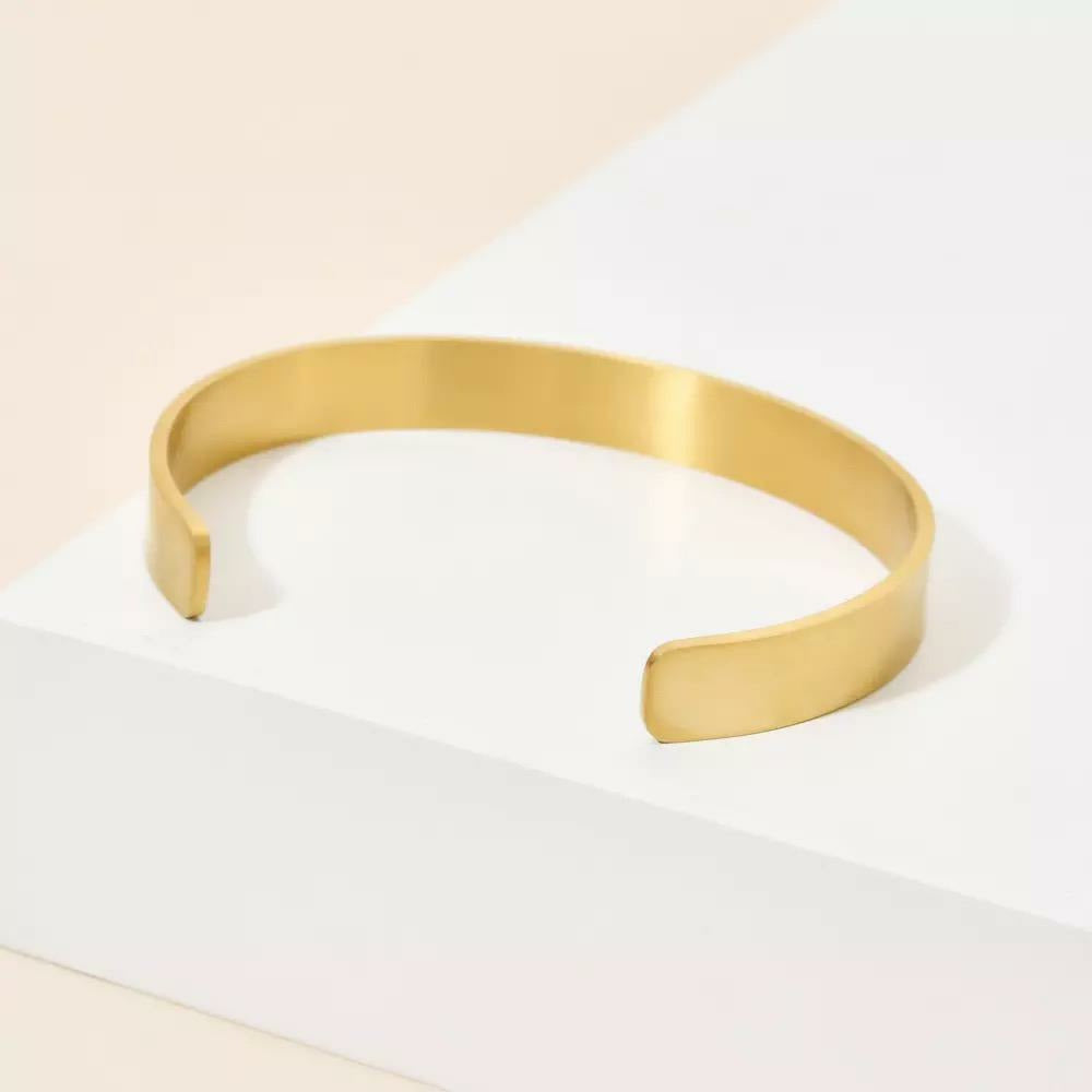 Empowering Inspirational Cuff Bracelet- Stainless Steel