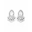 Bold & Beautiful Silver Rhinestone Earrings