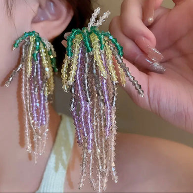 Iridescent Waterfall Earrings