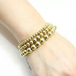 Stainless Steel Beaded Bracelet - Gold / Silver