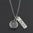 Faithful Seed Silver Stainless Steel Necklace