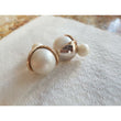 Bella Pearl Double Ball Earrings