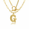 Letter Initial Layer Necklace