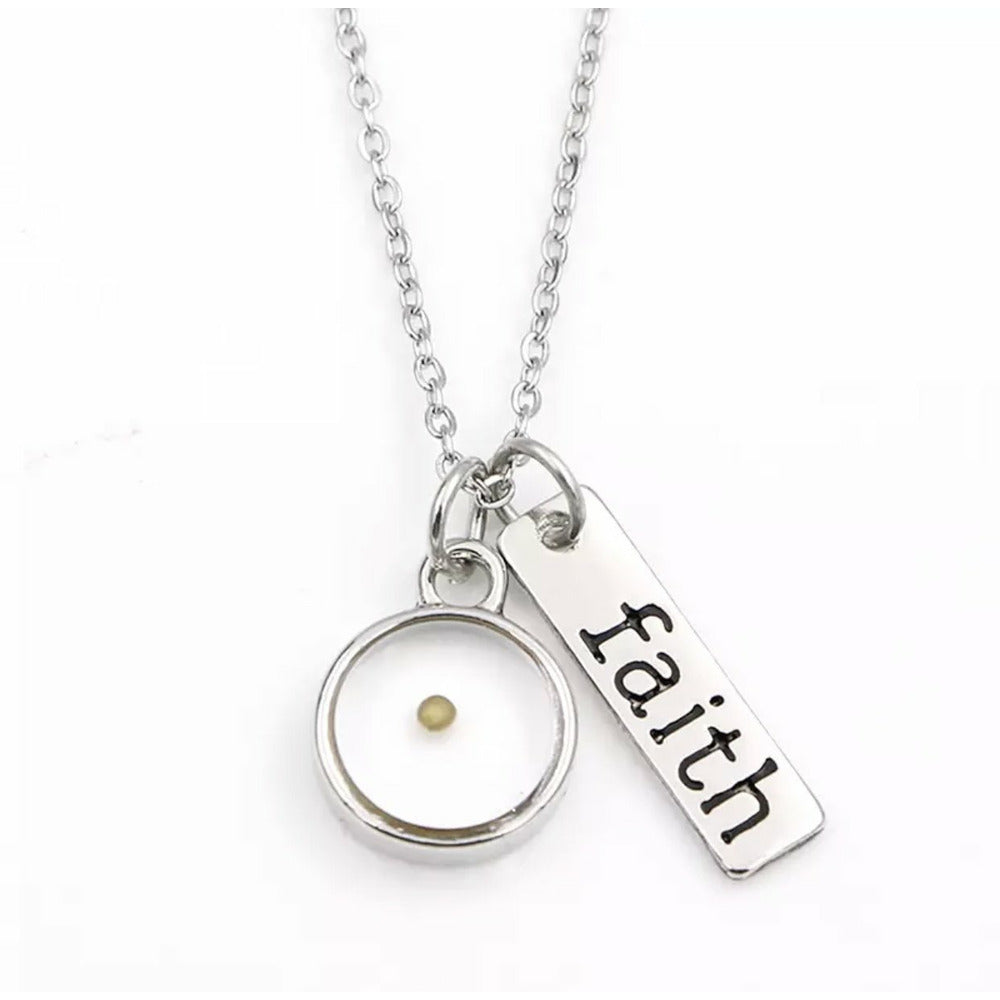 Faith Mustard Seed Necklace Christian Gift 