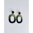 Amber Green-Blue Earrings
