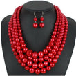 Sandra Multilayered Pearl Necklace Set - Sophistycats Jewelry