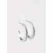 Twinkling White Hoop Earrings - Sophistycats Jewelry