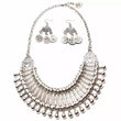 Bohemian Chic style, vintage Statement Collar coin necklace