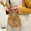Kaia Round Rattan Bag