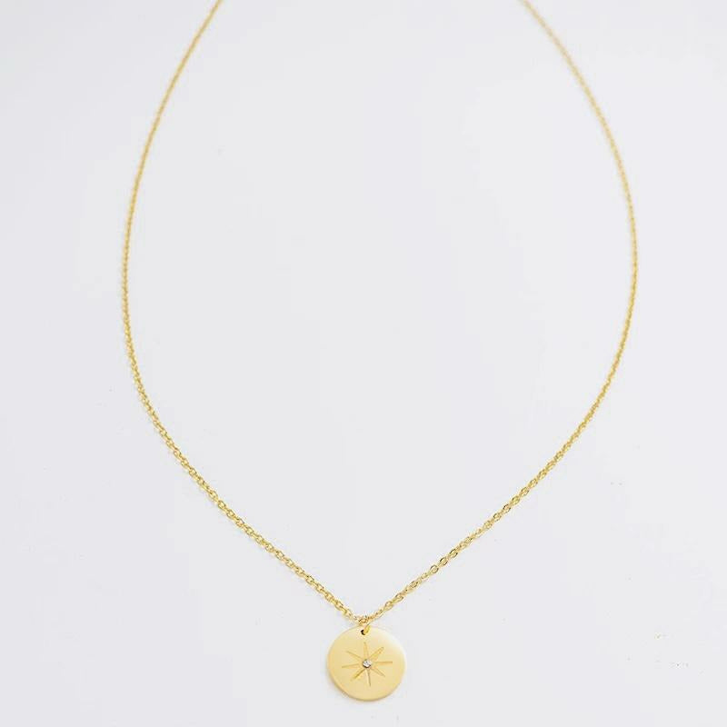 Star-Ry Gold Stainless Steel Necklace