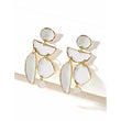 Noonday White & Gold Statement Earrings