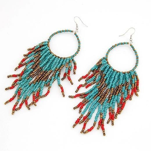 Gorgeous Handmade Beaded ‘Shonda’ Chandelier Earrings