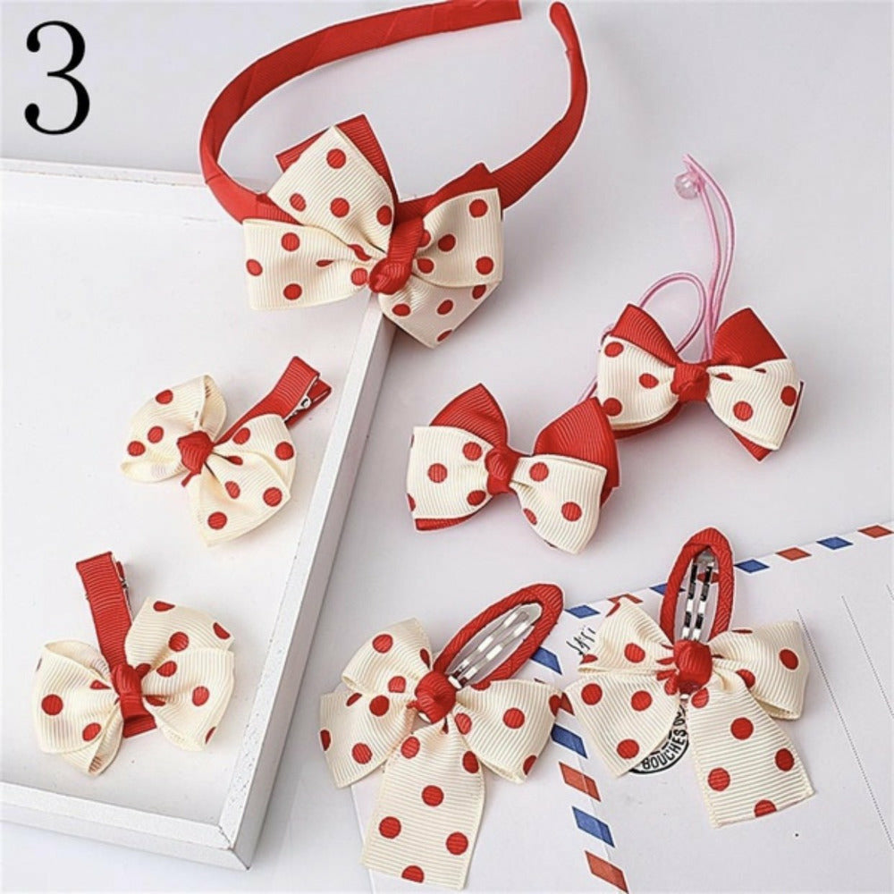 Polka Dot Headband - 7 Piece Set - Sophistycats Jewelry