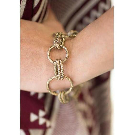 Covert Brass Bracelet - Sophistycats Jewelry