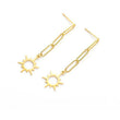Sunny Gold Link Earrings
