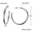 B-Frank Round Open Stainless Steel Hoops - Gold / Silver / Rose Gold