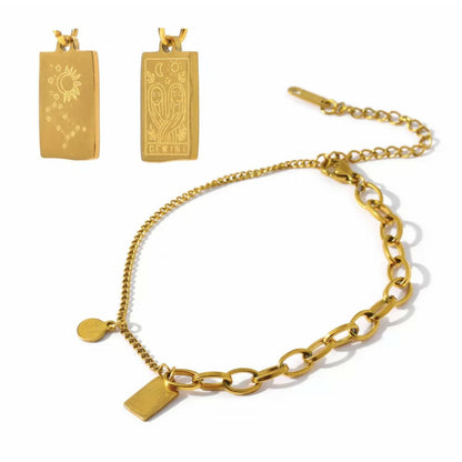 Constellation Bar Bracelet - Gemini Zodiac Jewelry
