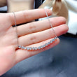 Moissanite Love Heart Necklace, Bracelet and Ring Set