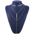 Multilayered sequins choker necklace- Gold / Silver 