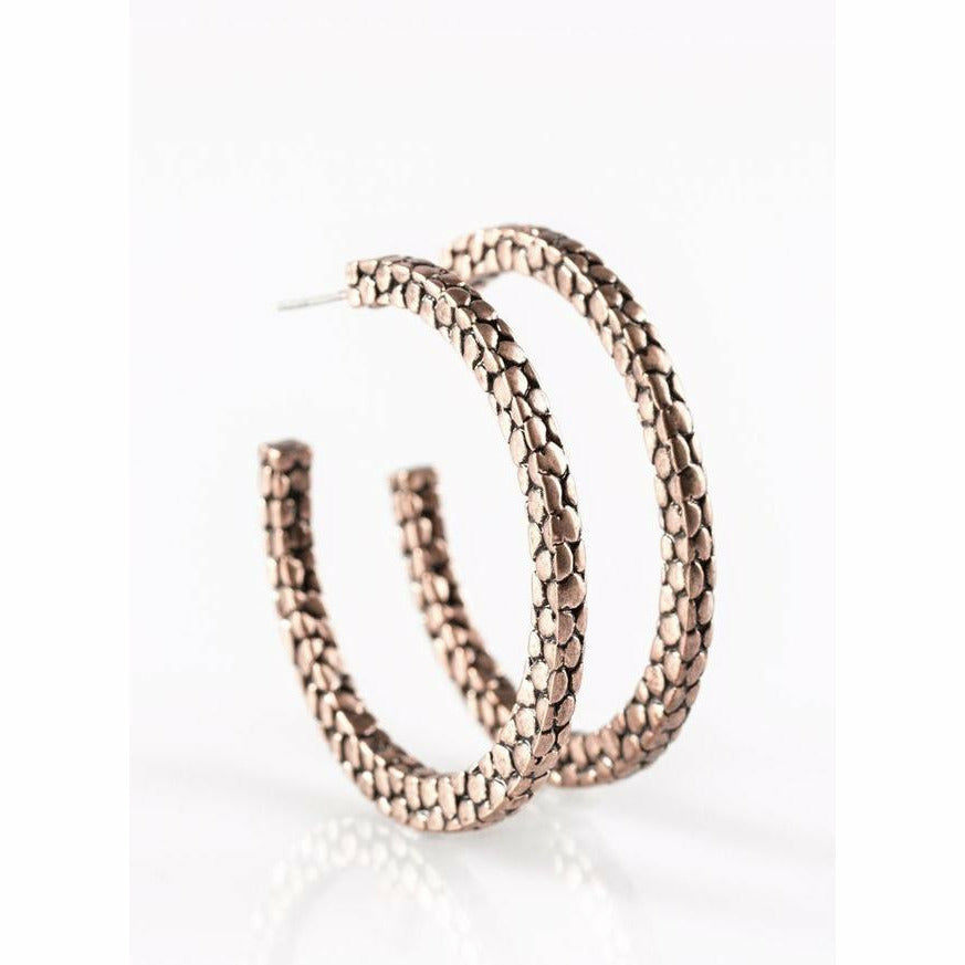 The Best Of It - Copper Hoop Earrings - Sophistycats Jewelry