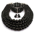 Sandra Multilayered Pearl Necklace Set - Sophistycats Jewelry