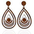 Folk Style Wooden Earrings - Sophistycats Jewelry