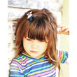 Precious daughter wearing one of the 7 Pieces Hair Accessories - Blue and Pink Headband and Hair Clip Set