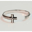 Cross Cuff 925 Sterling Silver Bracelet