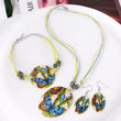 Butterfly Necklace, Earring and Bracelet Set