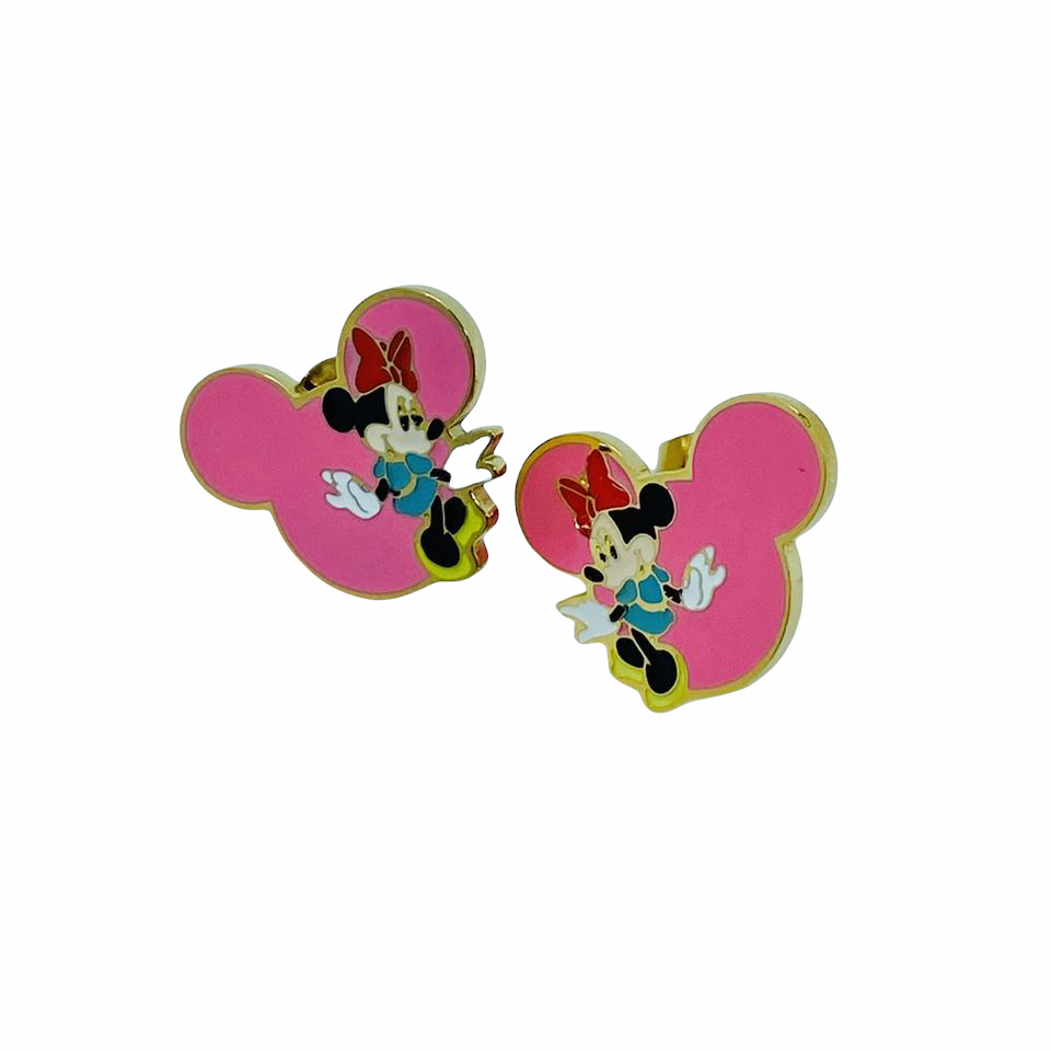 Pink Mouse Stud Earrings