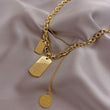 Journey Butterfly Double Layered Necklace