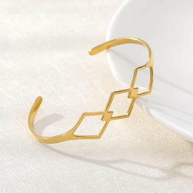 Rhombus Cuff Bracelet