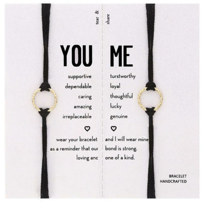 Friendship Bracelet Set - You & Me - Sophistycats Jewelry