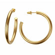 Stainless Steel Round Gold Hoops, Silver Hoops, Rose Gold Hoops