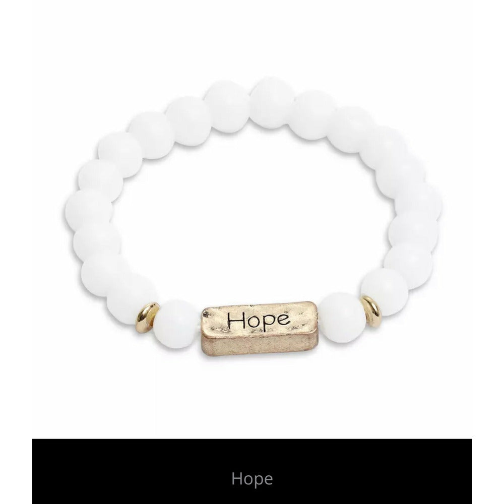 Inspire Me Bracelet - Faith, Strong, Blessed, Powerful, Patience, Sister, Best, Friends, Hope