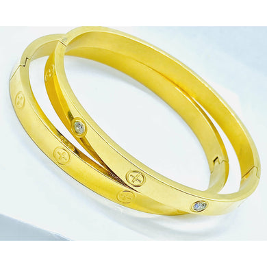 Designer Inspired Cross Bangle