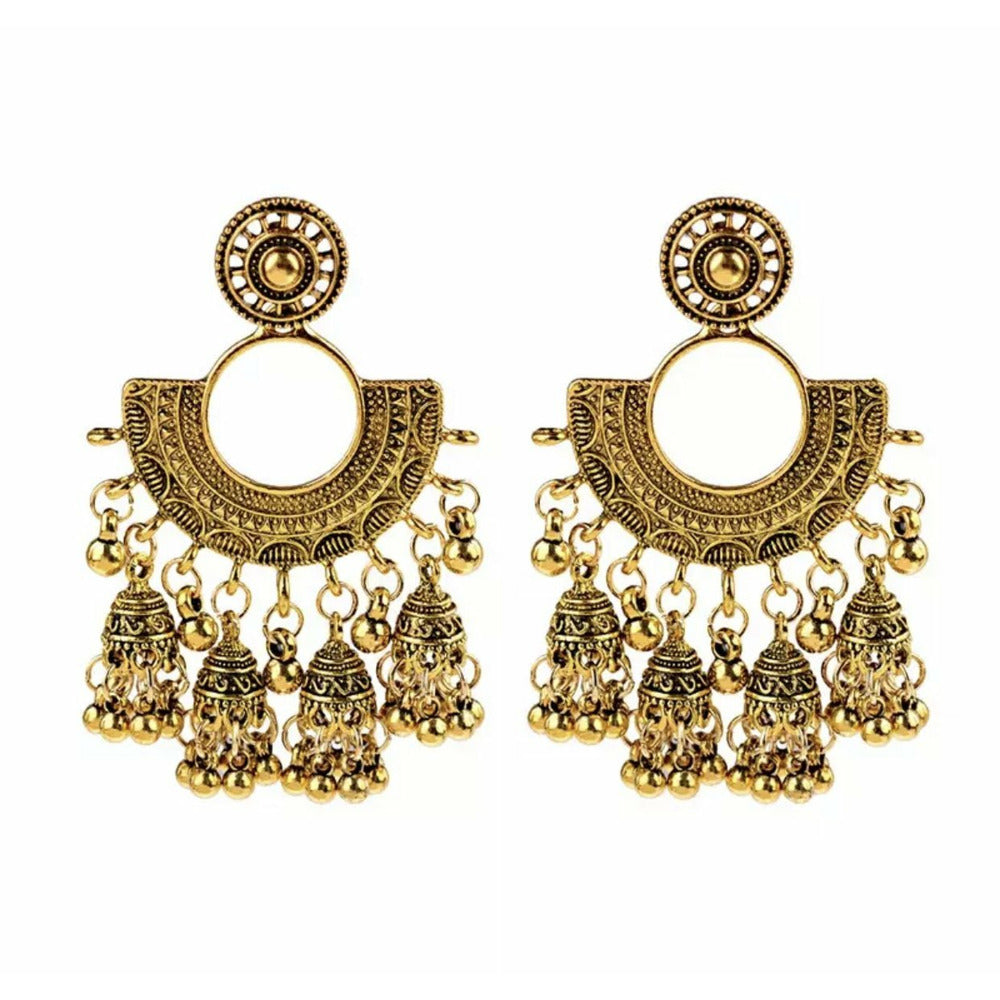 Jhumka Pride Earrings - Gold / Silver