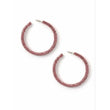 Oceanic Rhinestone Hoop Earrings