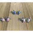 Opal Sea Turtle Post Earrings 