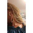Sarafina Africa Continent Shaped Hoops XL - Stainless Steel