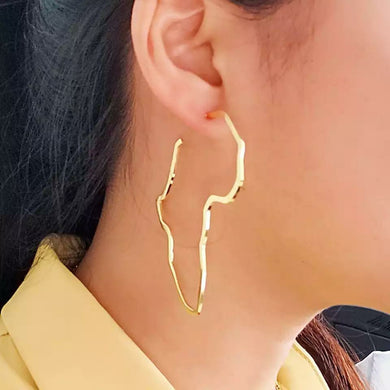 Africa hoop earrings