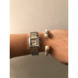 Silver gold two toned vintage snake cable cuff pearl bracelet- designer inspired