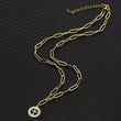Ankh Pendant Paper Clip Necklace 