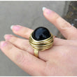 Partay Handmade Wire Big Stone Ring