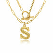 Letter Initial Layer Necklace