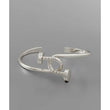 Promise Double Nail Cuff Bracelet - Gold/Silver
